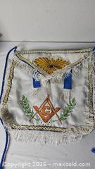 MaxSold Auction: Masonic Past Master Apron - Riverview (Florida, USA) SELLER MANAGED Downsizing Online Auction - Holly Heath Drive