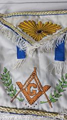 MaxSold Auction: Masonic Past Master Apron - Riverview (Florida, USA) SELLER MANAGED Downsizing Online Auction - Holly Heath Drive