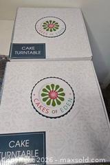 MaxSold Auction: Pair Of Cake Of Eden Cake Turntables - Riverview (Florida, USA) SELLER MANAGED Downsizing Online Auction - Holly Heath Drive