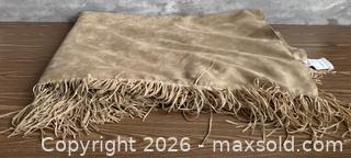MaxSold Auction: Strouds Brown Fringed Blanket - Los Gatos (California, USA) SELLER MANAGED Estate Sale Online Auction - East Main Street