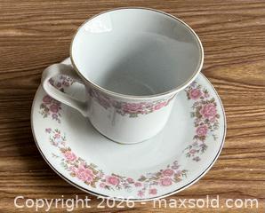 MaxSold Auction: Vintage 1980s Zhongguo Jie Pai 'China Jiepai' Porcelain Floral Teacup & Saucer - Los Gatos (California, USA) SELLER MANAGED Estate Sale Online Auction - East Main Street