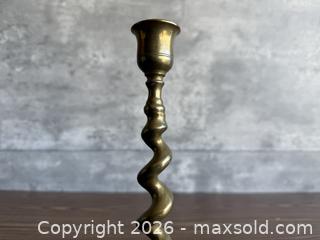 MaxSold Auction: Vintage Brass Barley Twist Candlesticks - Los Gatos (California, USA) SELLER MANAGED Estate Sale Online Auction - East Main Street