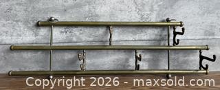 MaxSold Auction: Vintage Brass Coat Rack With Swiveling Hooks - Los Gatos (California, USA) SELLER MANAGED Estate Sale Online Auction - East Main Street