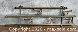 MaxSold Auction: Vintage Brass Coat Rack With Swiveling Hooks - Los Gatos (California, USA) SELLER MANAGED Estate Sale Online Auction - East Main Street