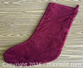 MaxSold Auction: Vintage Lands' End Wool Needlepoint Christmas Stocking LILLY - Los Gatos (California, USA) SELLER MANAGED Estate Sale Online Auction - East Main Street