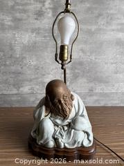 MaxSold Auction: Vintage LJ Japan Large Ceramic Japanese Monk Mud Man Lamp  - Los Gatos (California, USA) SELLER MANAGED Estate Sale Online Auction - East Main Street