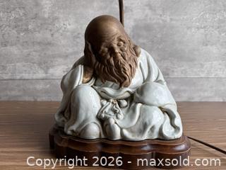 MaxSold Auction: Vintage LJ Japan Large Ceramic Japanese Monk Mud Man Lamp  - Los Gatos (California, USA) SELLER MANAGED Estate Sale Online Auction - East Main Street