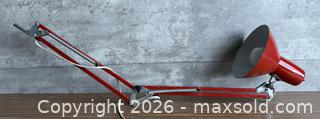 MaxSold Auction: Vintage MCM Red Articulating Underwriters Laboratories Drafting Portable Desk Lamp  - Los Gatos (California, USA) SELLER MANAGED Estate Sale Online Auction - East Main Street