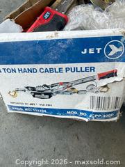 MaxSold Auction: 4 ton hand cable puller  - North Cowichan (British Columbia, Canada) SELLER MANAGED Moving Online Auction - Maple Bay Road