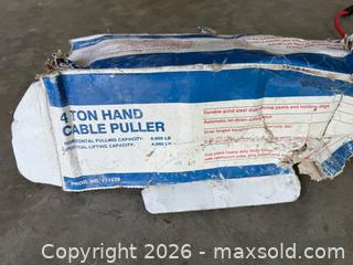MaxSold Auction: 4 ton hand cable puller  - North Cowichan (British Columbia, Canada) SELLER MANAGED Moving Online Auction - Maple Bay Road
