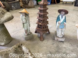 MaxSold Auction: Concrete and yard decor, brass kettle - North Cowichan (British Columbia, Canada) SELLER MANAGED Moving Online Auction - Maple Bay Road