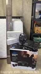 MaxSold Auction: Projector, screen and surround sound. - North Cowichan (British Columbia, Canada) SELLER MANAGED Moving Online Auction - Maple Bay Road