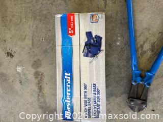 MaxSold Auction: Vice and bolt cutters - North Cowichan (British Columbia, Canada) SELLER MANAGED Moving Online Auction - Maple Bay Road