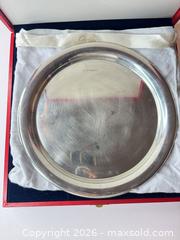 MaxSold Auction: Cartier Pewter Serving Tray / Charger, Medium 10–14 in - San Jose (California, USA) PARTNER MANAGED Estate Sale Online Auction - East Humboldt Street