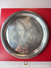 MaxSold Auction: Cartier Pewter Serving Tray / Charger, Medium 10–14 in - San Jose (California, USA) PARTNER MANAGED Estate Sale Online Auction - East Humboldt Street