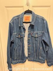 MaxSold Auction: Levi's Blue Denim Trucker Jacket Size 42 Made in USA - San Jose (California, USA) PARTNER MANAGED Estate Sale Online Auction - East Humboldt Street