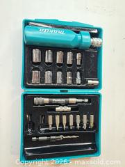 MaxSold Auction: Makita 15-Piece Driver Bit & Socket Set with Case - San Jose (California, USA) PARTNER MANAGED Estate Sale Online Auction - East Humboldt Street
