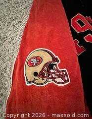 MaxSold Auction: San Francisco 49ers Suede Varsity Zip-Up Jacket Medium - San Jose (California, USA) PARTNER MANAGED Estate Sale Online Auction - East Humboldt Street