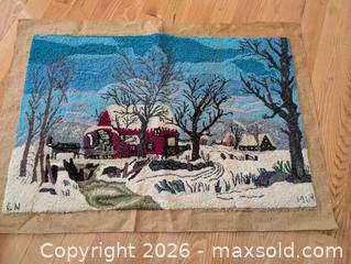 MaxSold Auction: 1960s Large Rug Hooking - Ottawa (Ontario, Canada) SELLER MANAGED Downsizing Online Auction - Kingsford Court