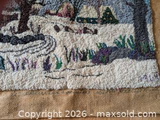 MaxSold Auction: 1960s Large Rug Hooking - Ottawa (Ontario, Canada) SELLER MANAGED Downsizing Online Auction - Kingsford Court