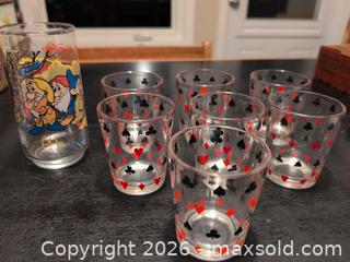MaxSold Auction: 1960s Schwartz Mustard glasses & McDonald's Walt Disney Snow White glass  - Ottawa (Ontario, Canada) SELLER MANAGED Downsizing Online Auction - Kingsford Court