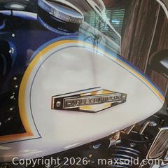 MaxSold Auction: Framed Harley-Davidson Signed Print By Scott Jacob - 17/1800 - Roseville (California, USA) PARTNER MANAGED Moving Online Auction - Jennifer Circle