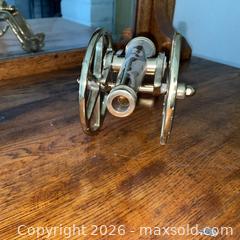 MaxSold Auction: Virginia Metal Crafters #3804 Solid Brass Cannon  - Roseville (California, USA) PARTNER MANAGED Moving Online Auction - Jennifer Circle