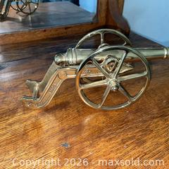 MaxSold Auction: Virginia Metal Crafters #3804 Solid Brass Cannon  - Roseville (California, USA) PARTNER MANAGED Moving Online Auction - Jennifer Circle