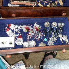 MaxSold Auction: Wooden Jewelry Box with Contents - Roseville (California, USA) PARTNER MANAGED Moving Online Auction - Jennifer Circle