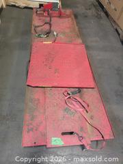 MaxSold Auction: Red Steel Motorcycle Ramp / Platform (Medium) - Toronto (Ontario, Canada) SELLER MANAGED Reseller Online Auction - Curity Avenue
