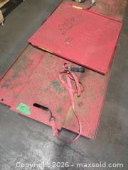 MaxSold Auction: Red Steel Motorcycle Ramp / Platform (Medium) - Toronto (Ontario, Canada) SELLER MANAGED Reseller Online Auction - Curity Avenue