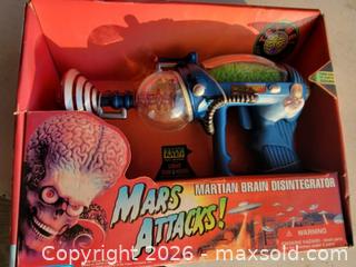 MaxSold Auction: New in Box Mars Attack Space Gun - Battery Op - East Zorra-Tavistock (Ontario, Canada) SELLER MANAGED Downsizing Online Auction - Highway 59 (hidden Valley Estates)
