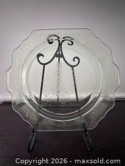 MaxSold Auction: Vintage Uranium Glow Glass Green Platter Tray - 10” - Ogden (New York, USA) SELLER MANAGED Downsizing Online Auction - West Avenue