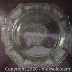 MaxSold Auction: Vintage Uranium Glow Glass Green Platter Tray - 10” - Ogden (New York, USA) SELLER MANAGED Downsizing Online Auction - West Avenue
