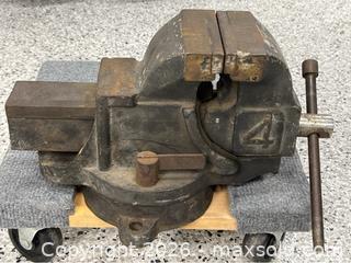 MaxSold Auction: Large Vintage Bench Vise - Campbell (California, USA) PARTNER MANAGED Estate Sale Online Auction - Dell Avenue