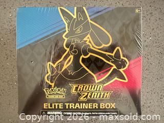 MaxSold Auction: Crown Zenith Pokemon ETB Sealed  - Vancouver (British Columbia, Canada) PARTNER MANAGED Estate Sale Online Auction -  East 7th Avenue (STORAGE)