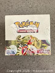 MaxSold Auction: Scarlet & Violet Base Booster Box Sealed Pokemon  - Vancouver (British Columbia, Canada) PARTNER MANAGED Estate Sale Online Auction -  East 7th Avenue (STORAGE)
