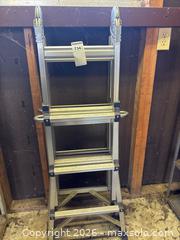 MaxSold Auction: Adjustable Aluminum Multi-Position Folding Ladder - Leeds And The Thousand Islands (Ontario, Canada) PARTNER MANAGED Downsizing Online Auction - Main Street