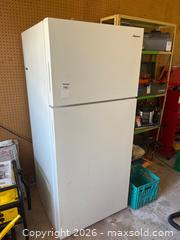 MaxSold Auction: Amana Top-Freezer Refrigerator with White Finish - Leeds And The Thousand Islands (Ontario, Canada) PARTNER MANAGED Downsizing Online Auction - Main Street