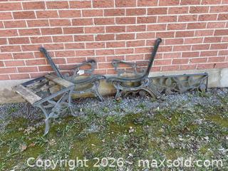 MaxSold Auction: Cast Iron Outdoor Bench frame and Stool Frames with Leaf and Bird Motif - Leeds And The Thousand Islands (Ontario, Canada) PARTNER MANAGED Downsizing Online Auction - Main Street