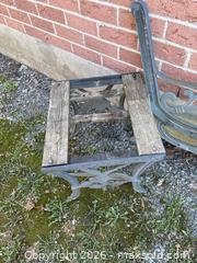 MaxSold Auction: Cast Iron Outdoor Bench frame and Stool Frames with Leaf and Bird Motif - Leeds And The Thousand Islands (Ontario, Canada) PARTNER MANAGED Downsizing Online Auction - Main Street