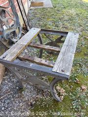 MaxSold Auction: Cast Iron Outdoor Bench frame and Stool Frames with Leaf and Bird Motif - Leeds And The Thousand Islands (Ontario, Canada) PARTNER MANAGED Downsizing Online Auction - Main Street