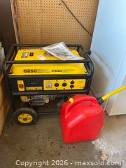 MaxSold Auction: Champion Portable Generator with Gas Can, 6250 Starting Watts/5500 Running Watts - Leeds And The Thousand Islands (Ontario, Canada) PARTNER MANAGED Downsizing Online Auction - Main Street