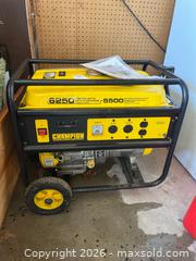 MaxSold Auction: Champion Portable Generator with Gas Can, 6250 Starting Watts/5500 Running Watts - Leeds And The Thousand Islands (Ontario, Canada) PARTNER MANAGED Downsizing Online Auction - Main Street