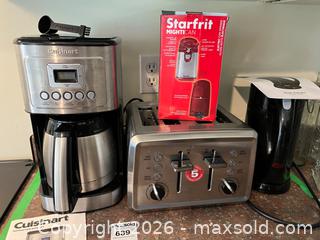 MaxSold Auction: Cuisinart Coffee Maker, Hamilton Beach Toaster, Salton Kettle, and Starfrit Can Opener - Leeds And The Thousand Islands (Ontario, Canada) PARTNER MANAGED Downsizing Online Auction - Main Street