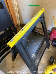 MaxSold Auction: Folding Plastic Sawhorses with Yellow Top Rails - Leeds And The Thousand Islands (Ontario, Canada) PARTNER MANAGED Downsizing Online Auction - Main Street