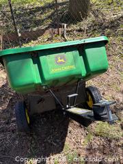 MaxSold Auction: John Deere 7P Poly Utility Trailer with 32Wx44Lx10D Bin, 64-inch Total Length - Leeds And The Thousand Islands (Ontario, Canada) PARTNER MANAGED Downsizing Online Auction - Main Street