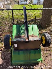 MaxSold Auction: John Deere 7P Poly Utility Trailer with 32Wx44Lx10D Bin, 64-inch Total Length - Leeds And The Thousand Islands (Ontario, Canada) PARTNER MANAGED Downsizing Online Auction - Main Street