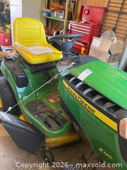 MaxSold Auction: John Deere E120 20 HP Riding Lawn Tractor with Operator's Manual - Leeds And The Thousand Islands (Ontario, Canada) PARTNER MANAGED Downsizing Online Auction - Main Street