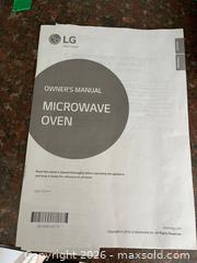 MaxSold Auction: LG Stainless Steel Smart Inverter Microwave Oven with 10-Year Warranty - Leeds And The Thousand Islands (Ontario, Canada) PARTNER MANAGED Downsizing Online Auction - Main Street